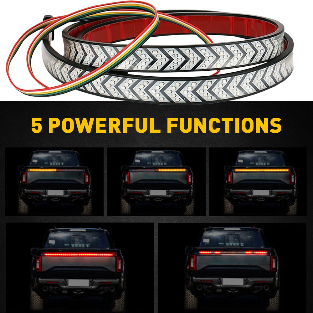 60-inch LED Tailgate Light Bar for 12V Trucks Pickups SUVs RVs & Trailers