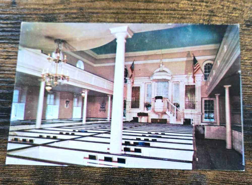 Interior View Christ Church Alexandria Virginia Collectible Postcard