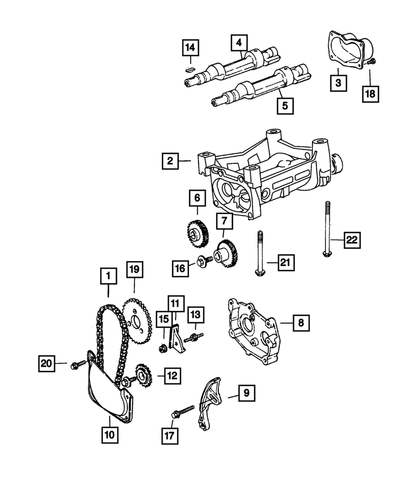 Genuine Mopar Balance Shaft Gear Cover 4323039