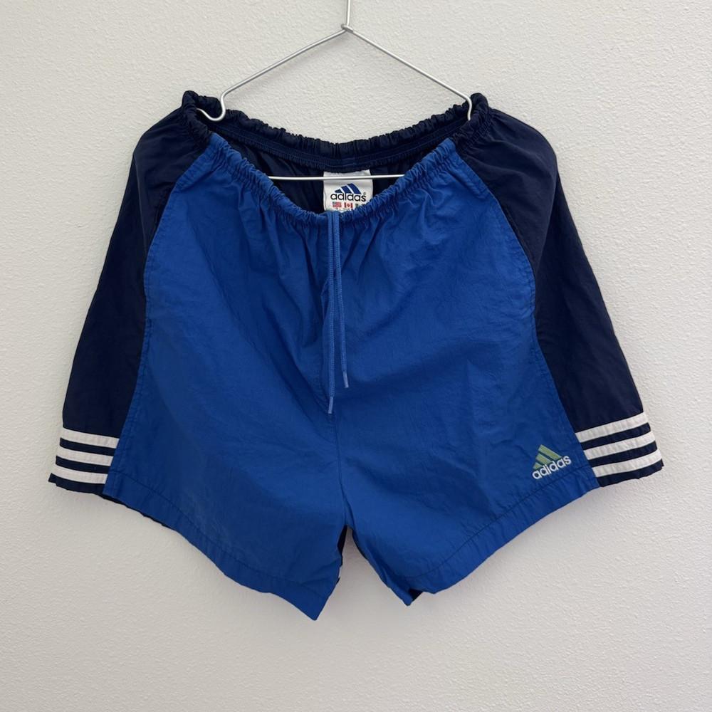 Vintage adidas Men's Athletic Shorts L Blue/Navy