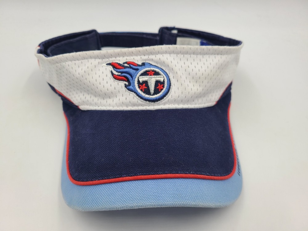 Tennessee Titans Reebok Sun Visor Adjustable Hat Cap Men Women NFL White Blue