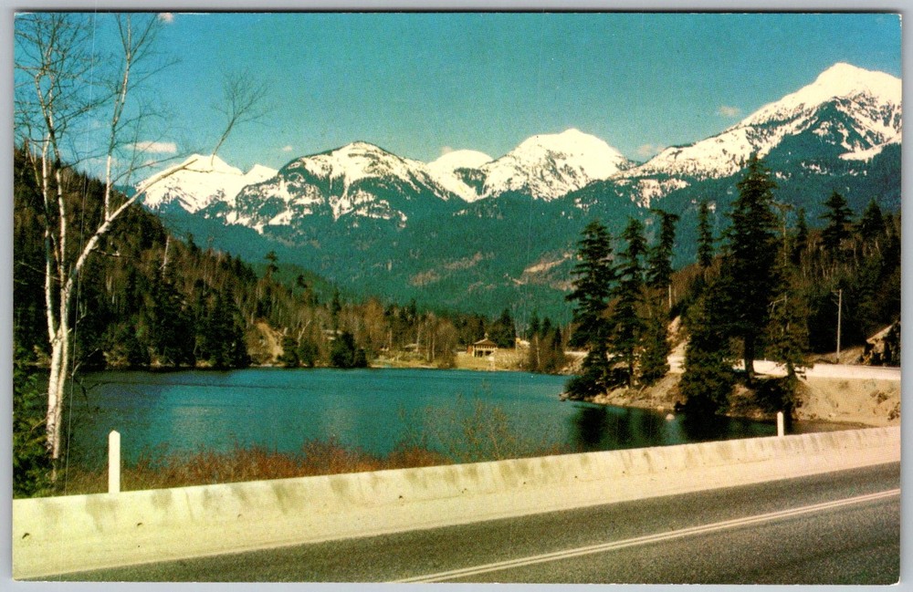 Vtg Postcard Fraser Canyons Lake Of The Woods, British Columbia Hope, Bc 1960s