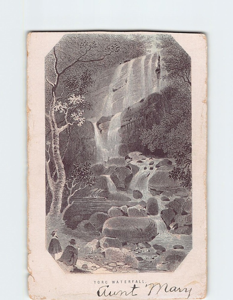 Postcard Art Print of Torc Waterfall Republic of Ireland