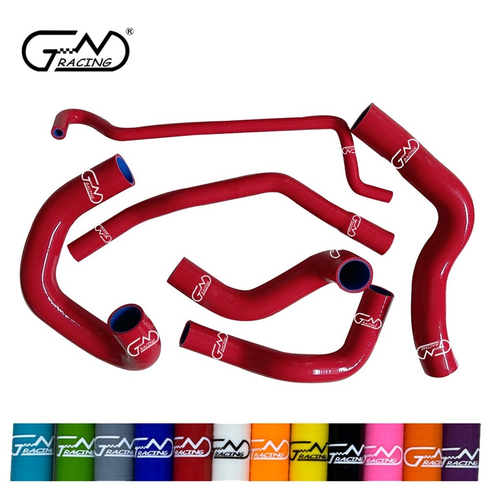 For 2005-2006 Ford Mustang GT 4.6L / 05-10 Shelby 5.4 Silicone Radiator Hose Red