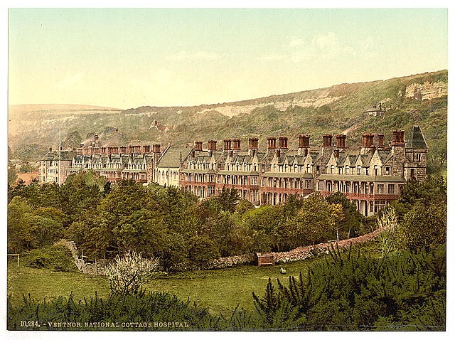Photo:Ventnor,Cottage Hospital,Isle of Wight,England,1890s