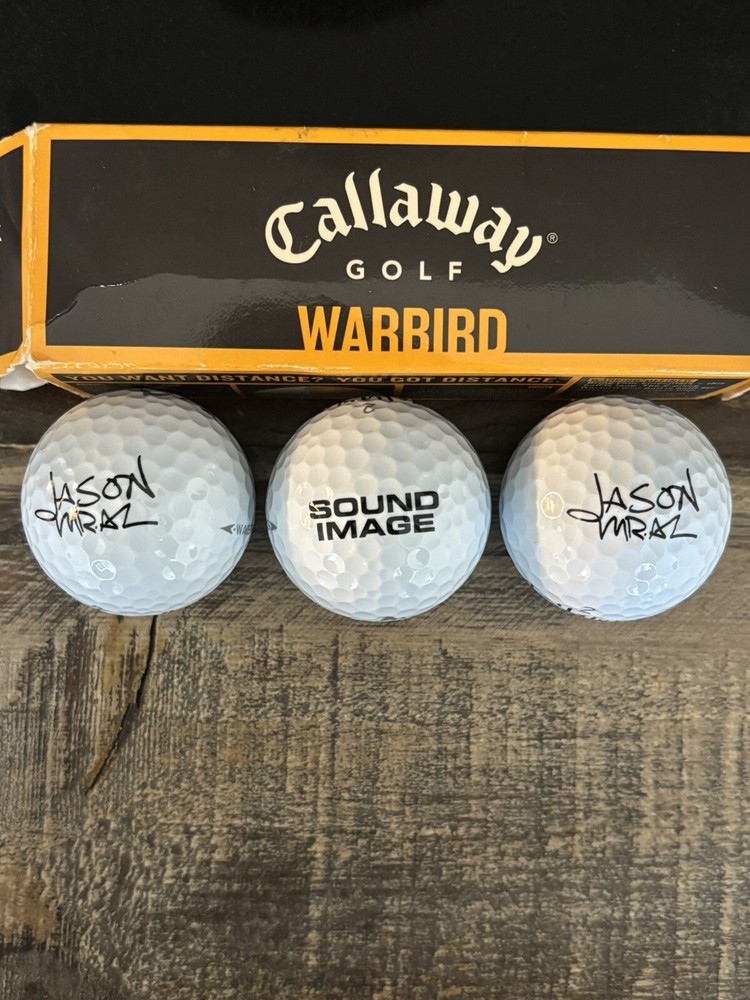 Jason Mraz Callaway Golf Warbird Golf Balls Rare Custom Made One Of Kind