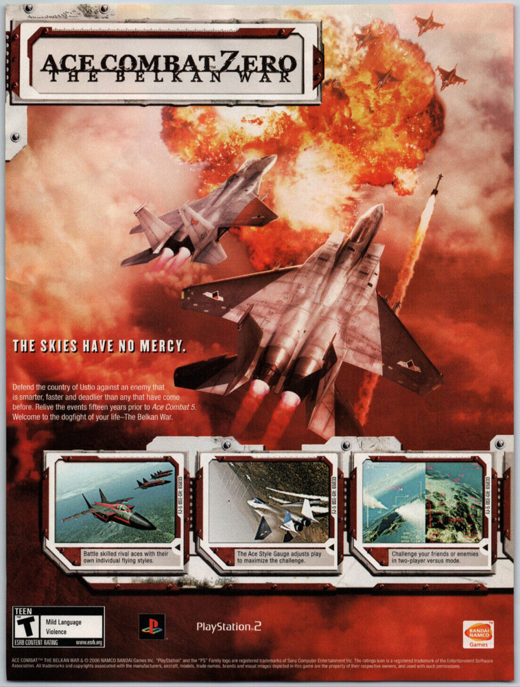 Ace Combat Zero the Belkan War - Video Game Print Ad / Poster Promo Art 2006-image