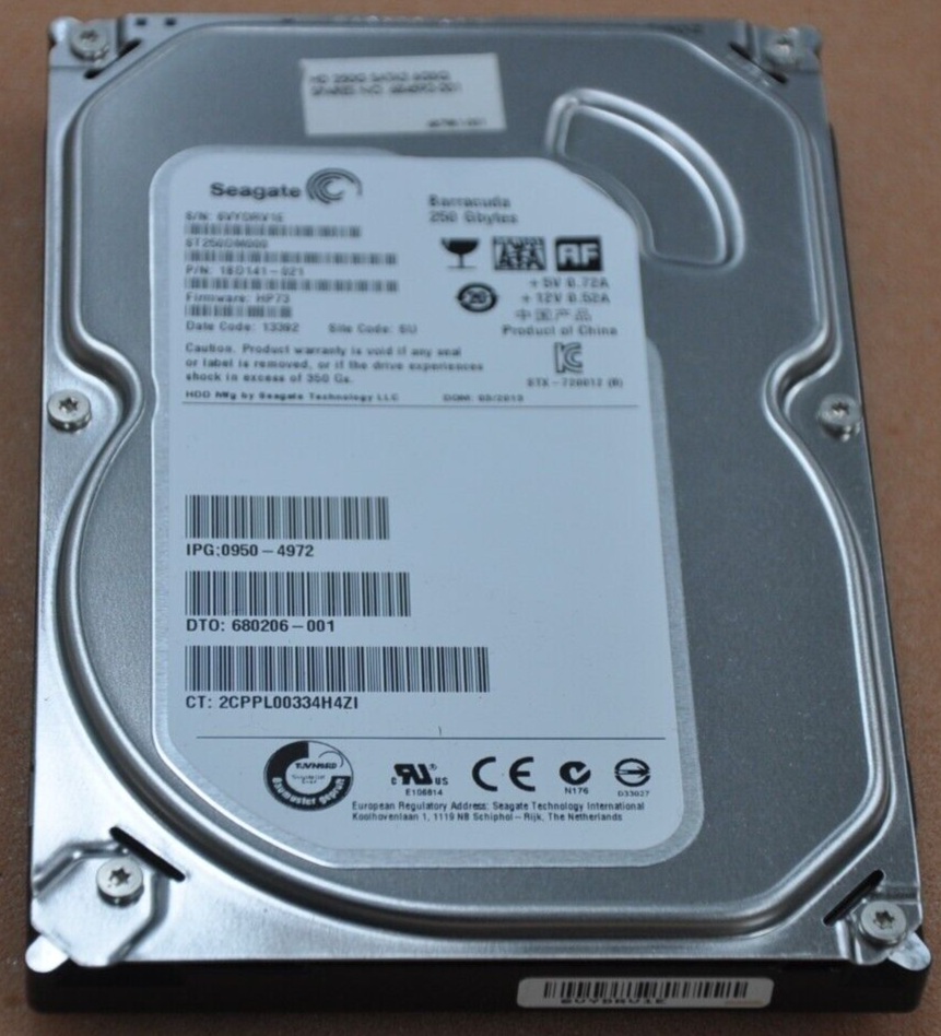 Seagate ST250DM000 PN 1BD141-021 FW HP735 250GB SATA 3.5 Internal Hard Drive