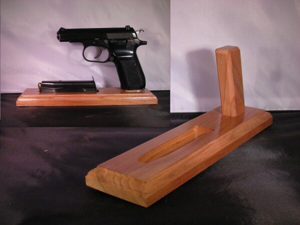 CZ-82 9mm Cherry Wood Display Stand