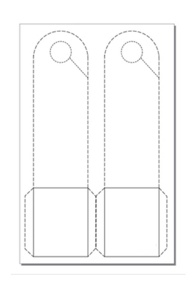 Compact Pocket Door Hanger 4-7/8x11 2-Up Perfed 11x17 White Cover 250 Sheets