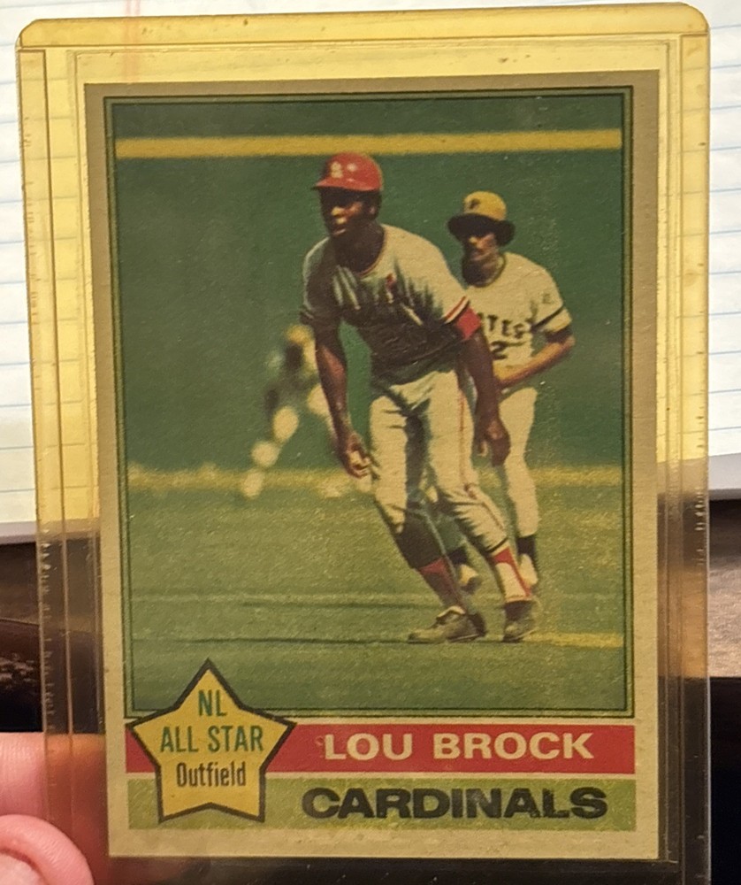 1976 Topps Baseball Lou Brock #10 NM/MT St Louis Cardinals HOF