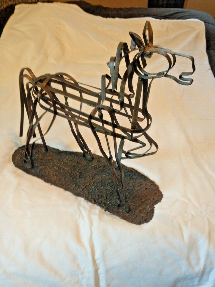 Abstract Industrial Metal Horse Sculpture - 18