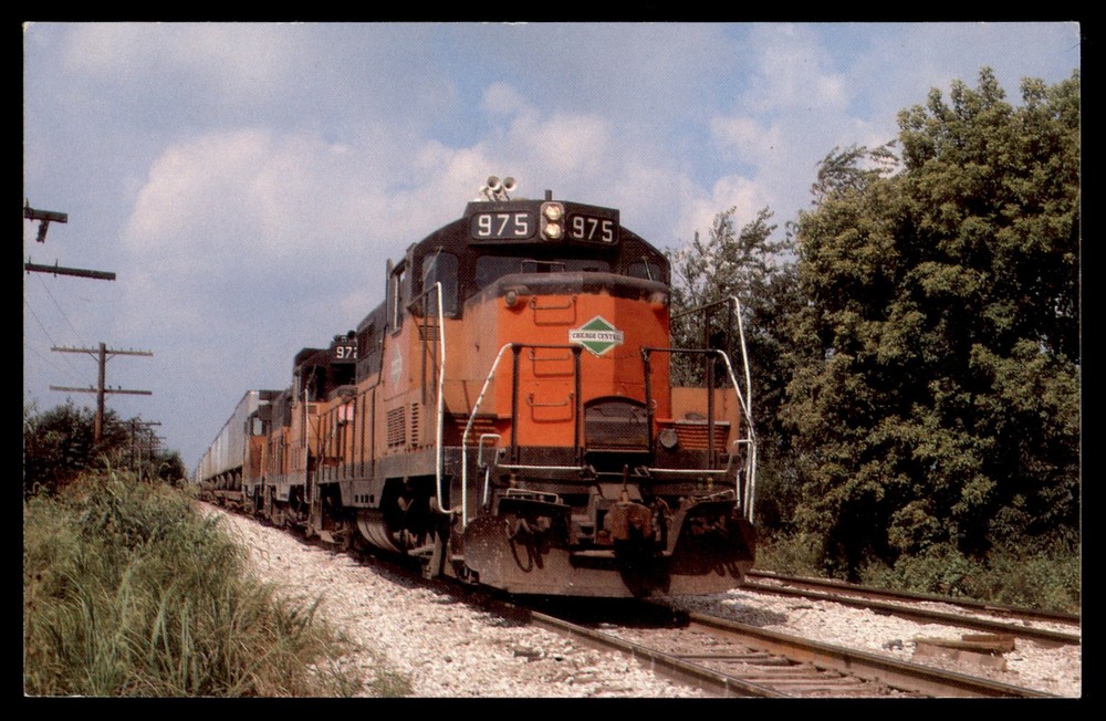 Postcard Chicago Central Train No. 10