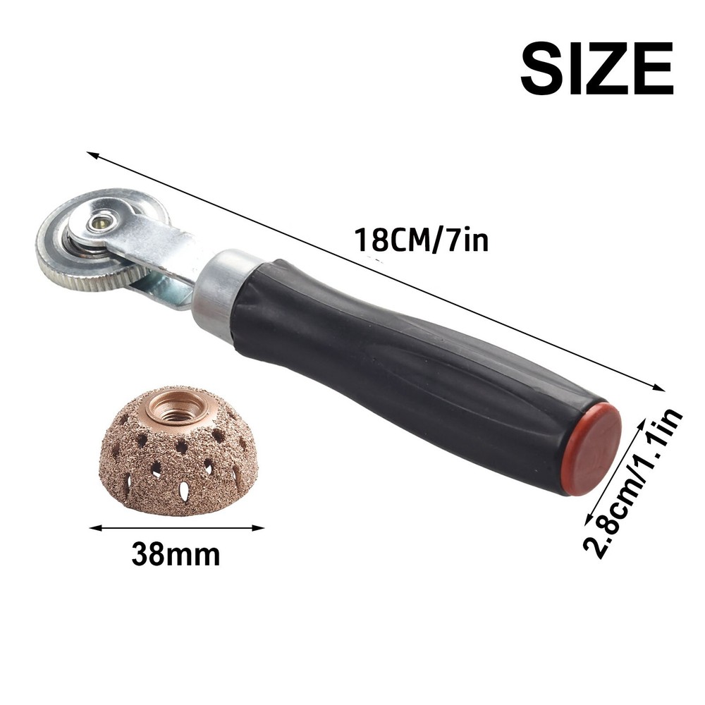 Versatile Tire Repair Kit Tire Buffer Wheel + Patch Roller for Tire Patching