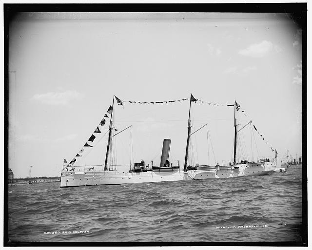 Photo:USS Dolphin Gunboat 1880s American Warship Detroit Publishing Co.