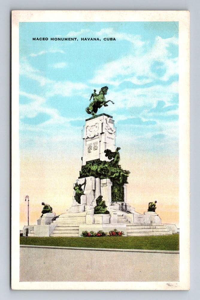 Cuba- Havana Antonio Maceo Monument Souvenir Old Postal PC View Vintage Postcard