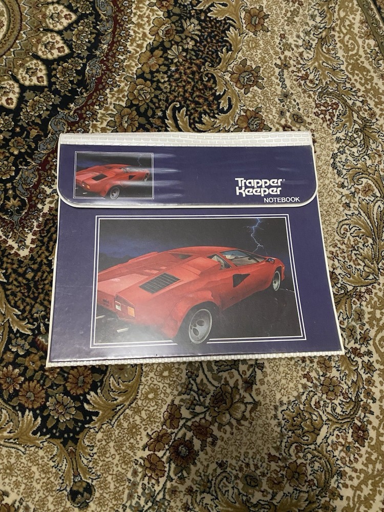 Original Trapper Keeper Countache Trapper Keeper Retro Style 1980s Vintage