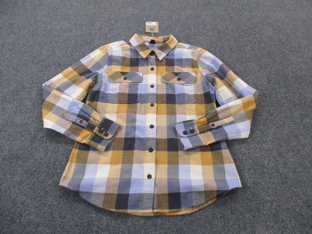 Patagonia Shirt Womens S Plaid Organic Cotton Fjord Flannel Work Casual 42405