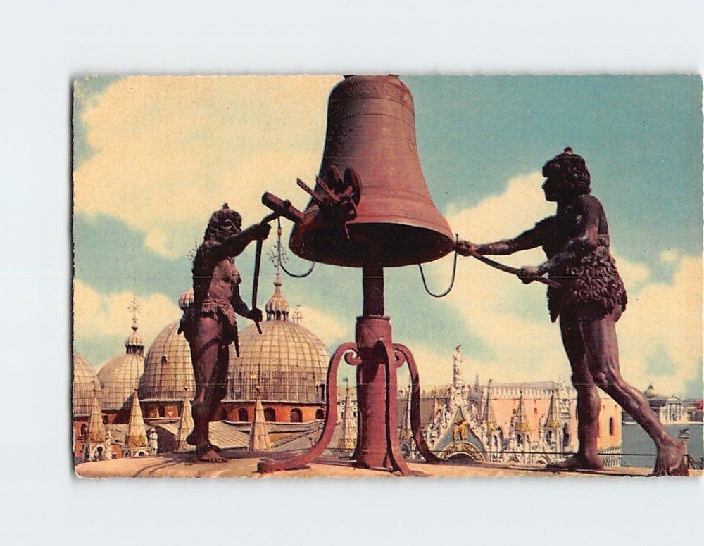 Postcard The Moors of the Clock Tower in Venice Italy