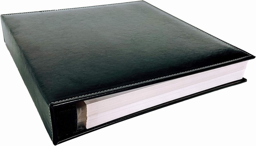 Elegant Self-Adhesive Photo Album - 100 Pages in Vegan Leather for Grad Memories