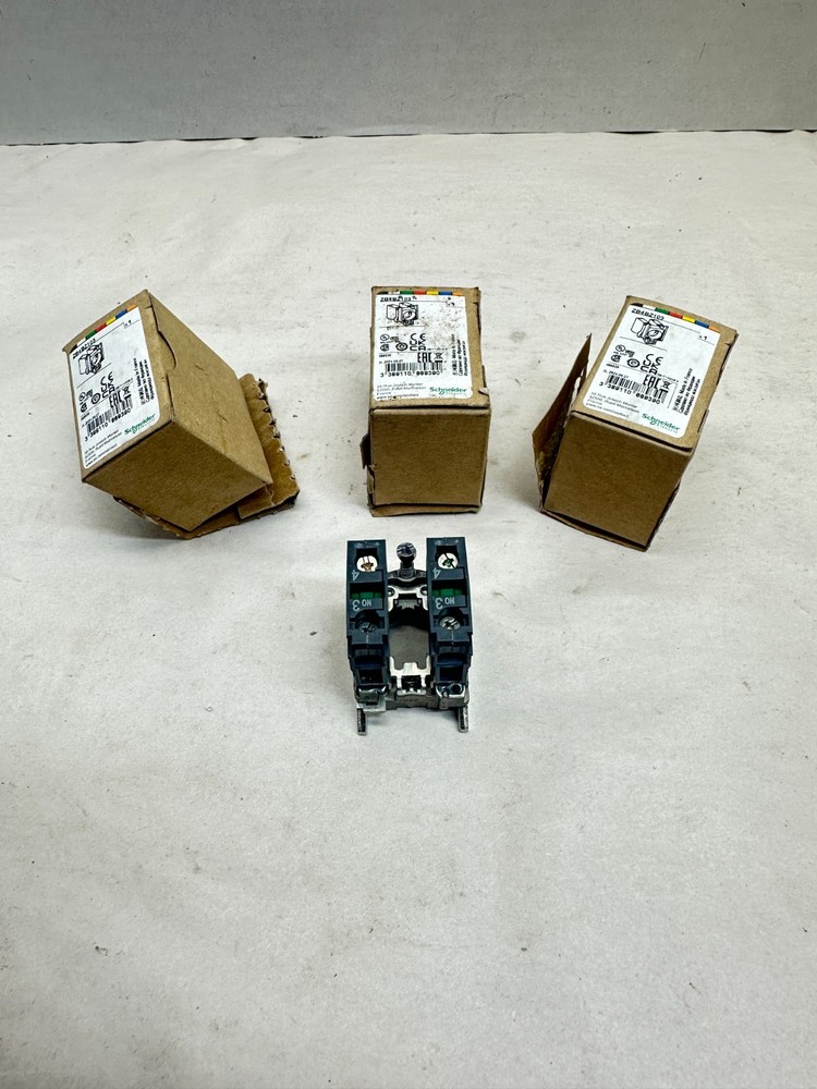 Lot of 3 - New Schneider Electric ZB4BZ103 Normally Open Contact Block XB4