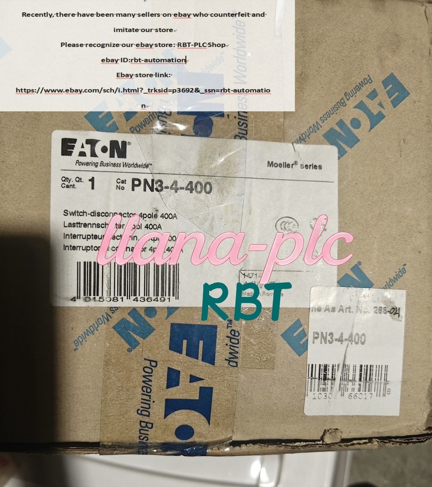PN3-4-400 Circuit Breaker brand new