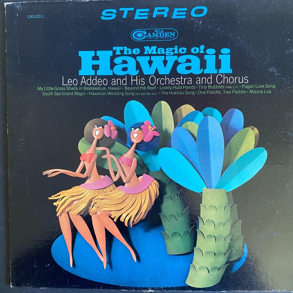 Leo Addeo – The Magic of Hawaii LP Record 1968 RCA Camden Hawaiian 33 RPM