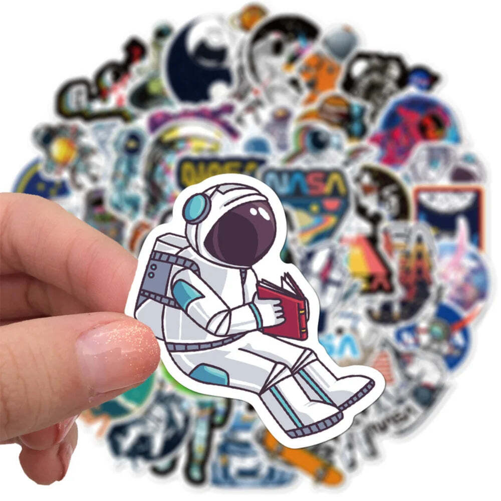 10/50Pcs Outer Space Graffiti Stickers Astronaut For Luggage Motorcycle Laptop R