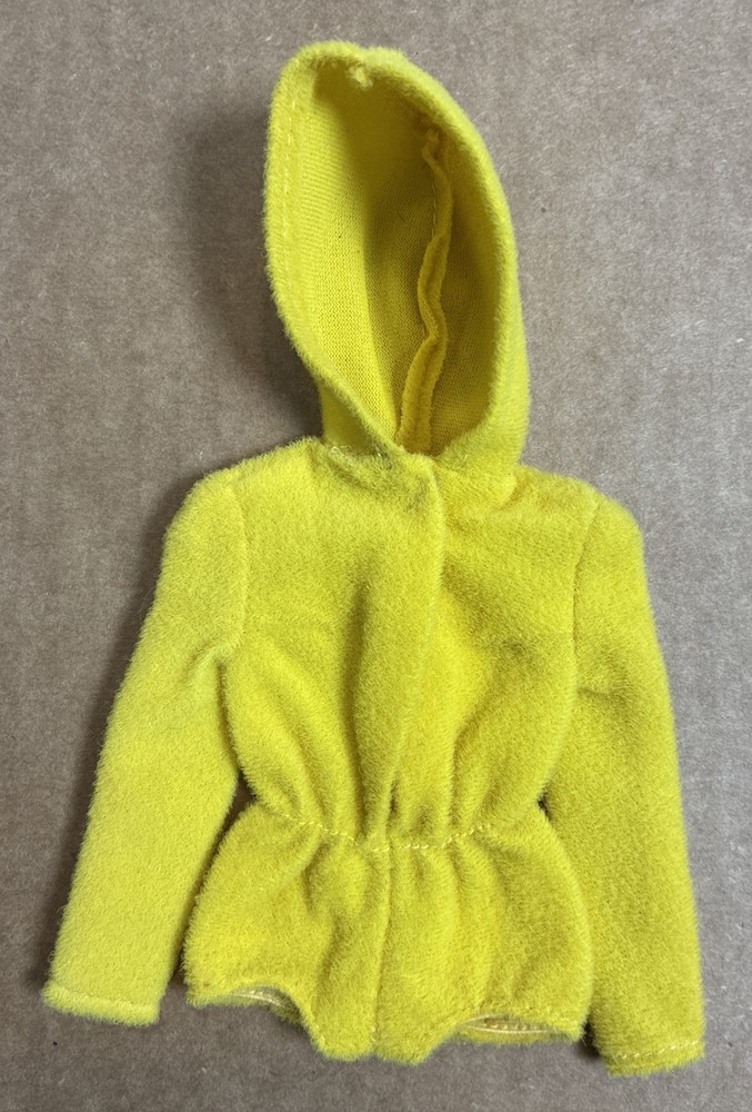 Vintage Barbie Doll Scuba Do's #1788 Scuba YELLOW FLEECE COVER-UP 1970s