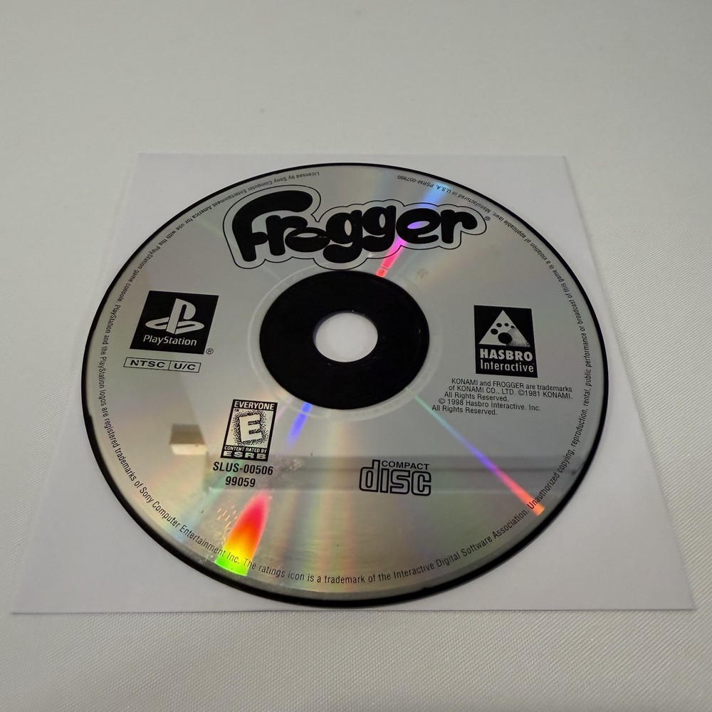 Frogger Sony Playstation PS1 Konami Arcade Platform Video Game Disc Only