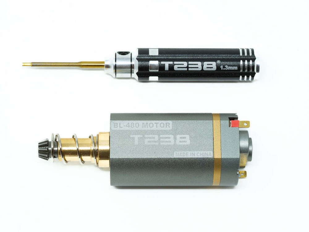 T238 Airsoft Brushless Motor (33000RPM High Speed/Torque, adjustable, Long Type)