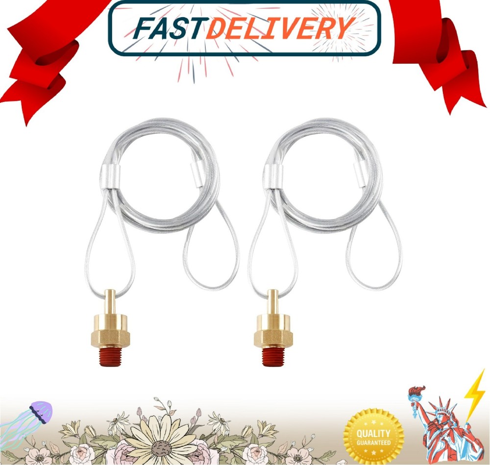 2PCS Air Tank Drain Valve Plug Fitting 1/4