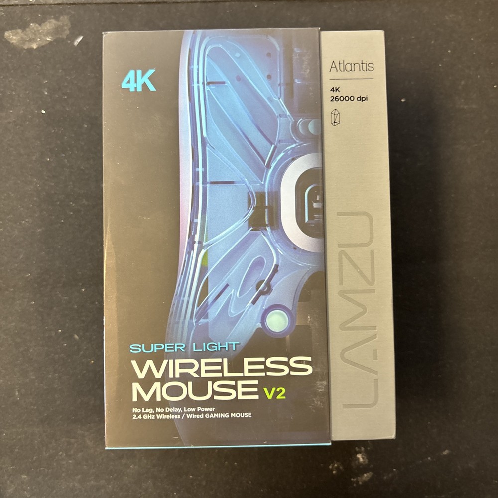 Lamzu Atlantis 4k Gaming Mouse with 26000 DPI Unused Condition