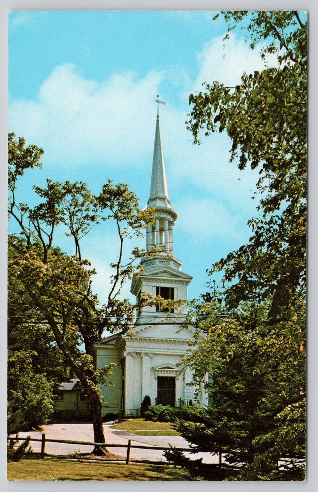First Church of Christ Sandwich Cape Cod MA Christopher Wren Postcard