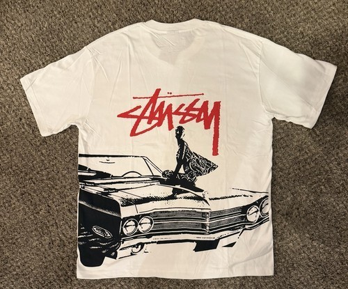 Stussy Shirt Beat The Street Crazy tee - White Size L Double Sided ✅