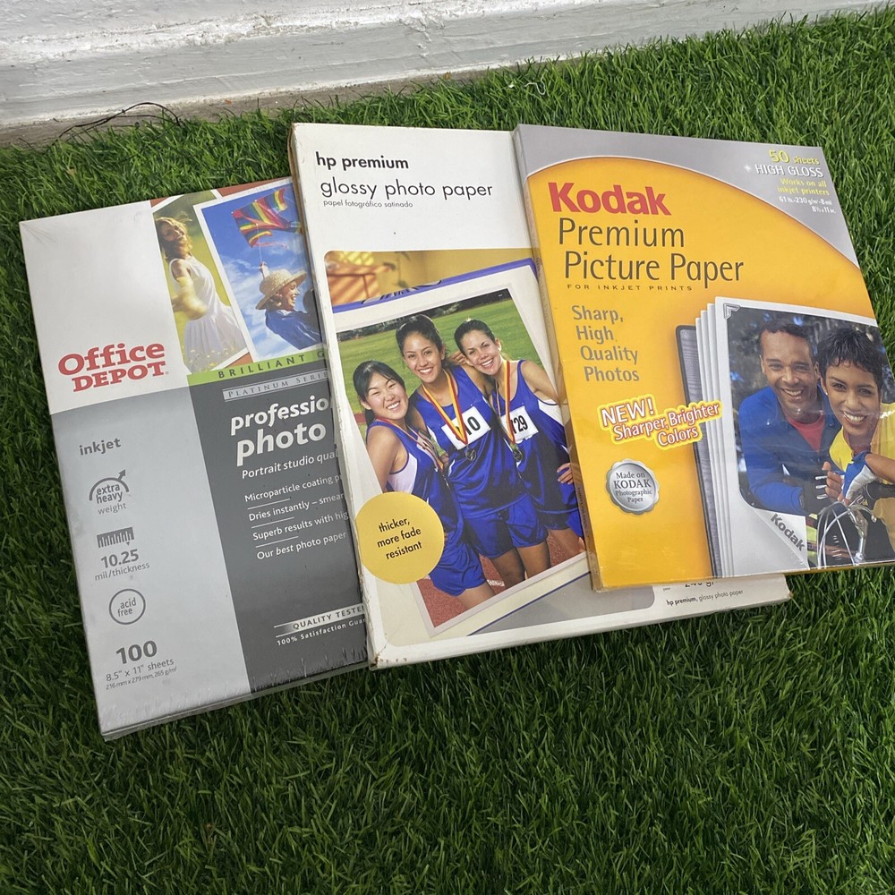 New Photo Paper Lot Of 3 8 1/2 X 11