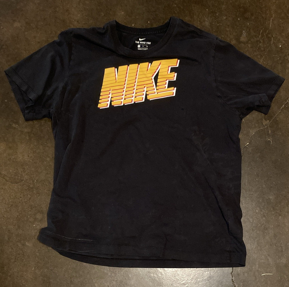Nike The Nike Tee Men's XL Black Graphic Logo Crew Neck Short Sleeve T-Shirt