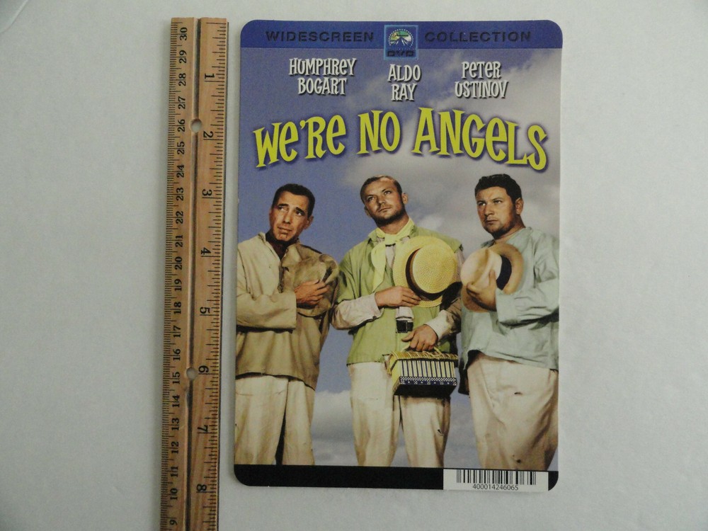 WE'RE NO ANGELS - HUMPHREY BOGART - BLOCKBUSTER VIDEO BACKER CARD 5