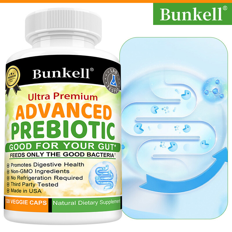 Prebiotics for Advanced Gut Health Immune System Support Diet, 30/60/120 Caps