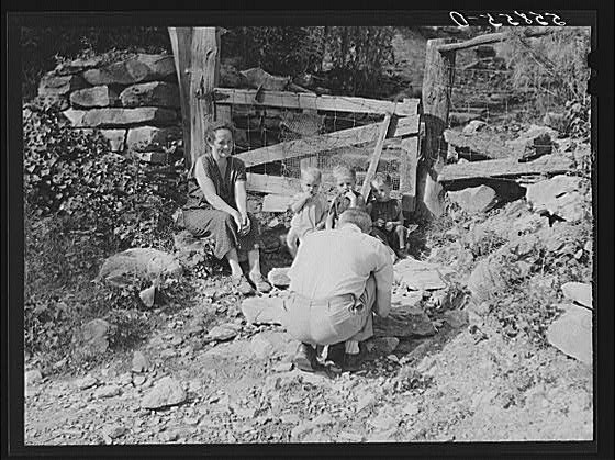 Breathitt County Kentucky 1930s Farm Security Administration Family Portrait