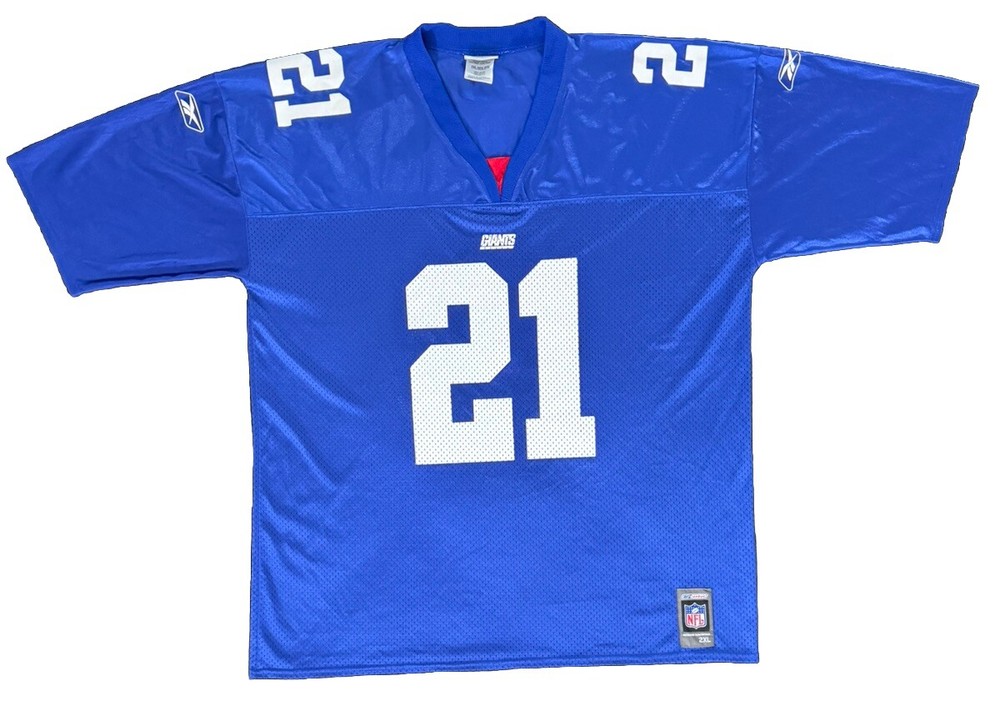 New York Giants #21 Reebok NFL Authentic Replica Jersey Men's Size 2XL