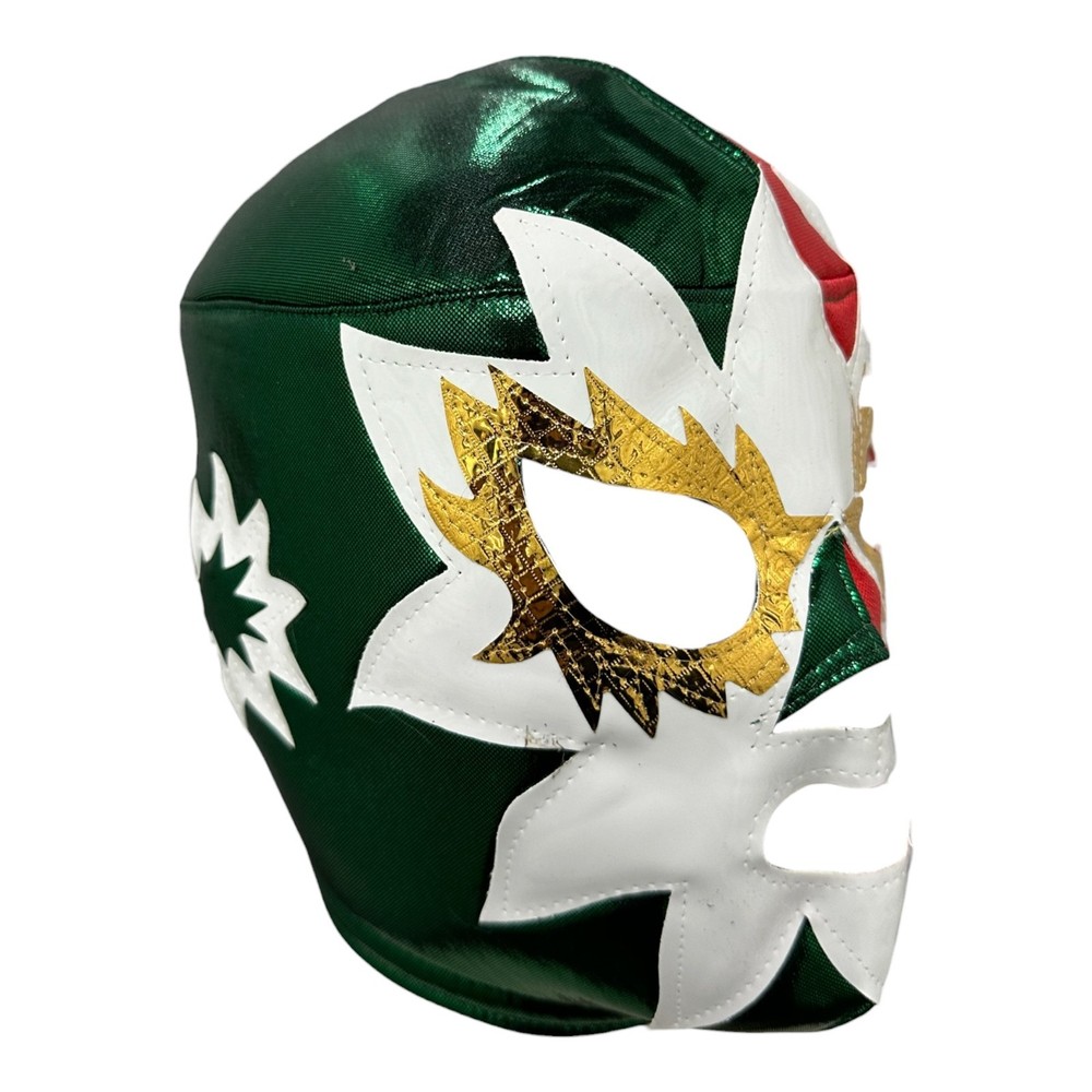 SOLAR MEXICO (pro-fit) Adult Lucha Libre Wrestling Mask - Mexican Flag