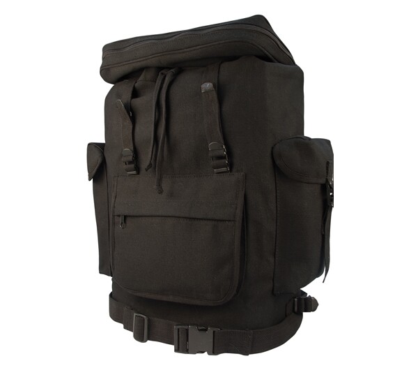 Rothco Black Canvas European Rucksacks - 2305