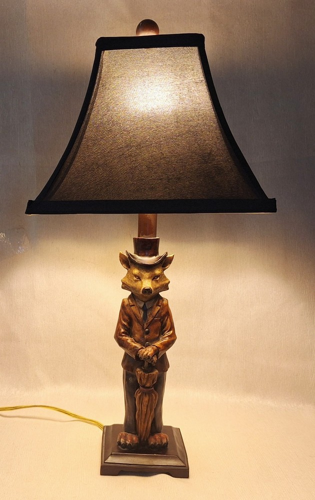 Fox Hunter Lamp In the Style of Vintage Ralph Lauren and Anthropology 23