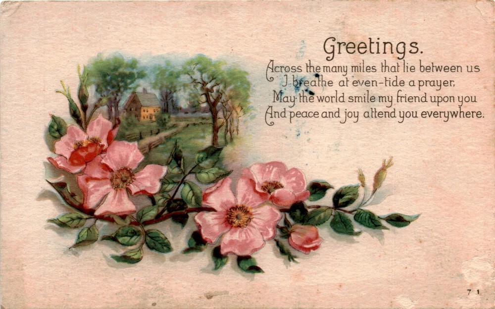 USA, Correspondence, Postage, Address Postcard