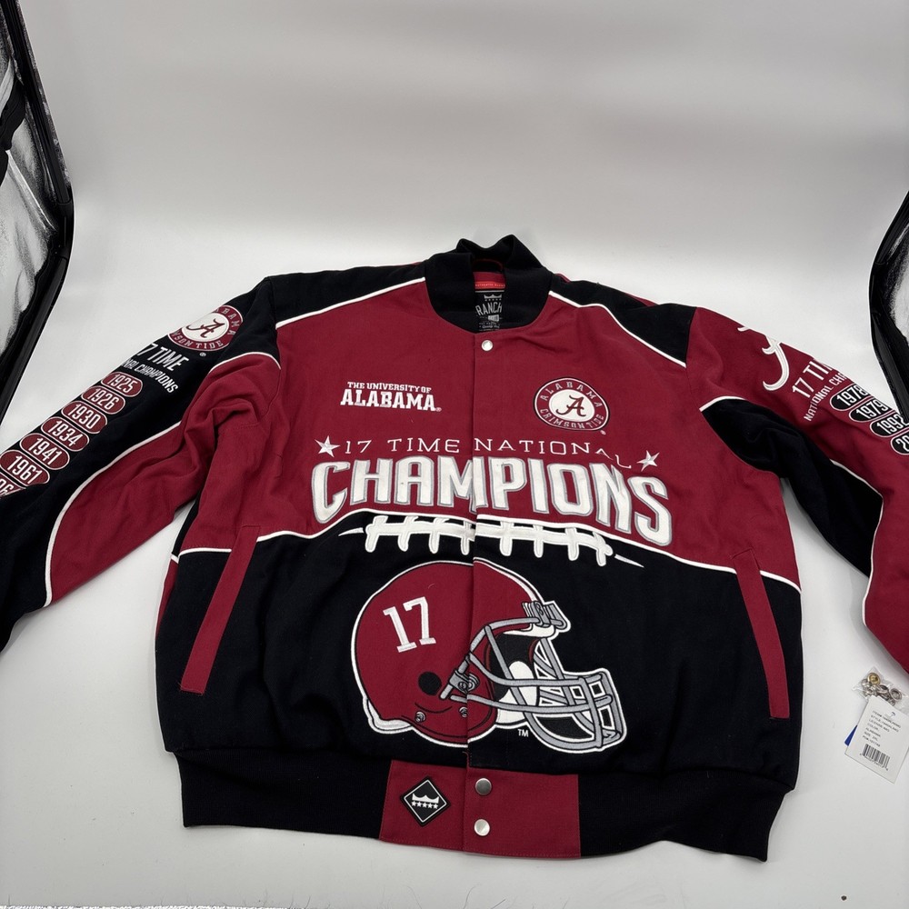 Alabama Crimson Tide 17-Time National Champions Twill Jacket