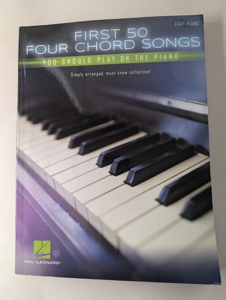 First 50 4-Chord Songs You Should Play on the Piano (English) Paperback Book
