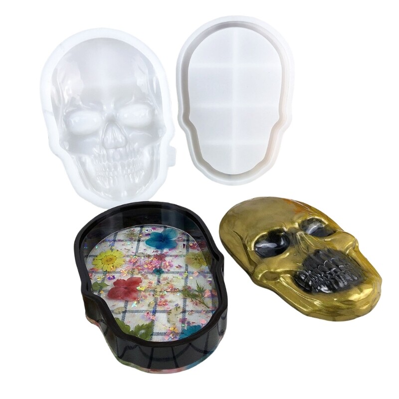 Skull Head Silicone Mold for Resin Crafts and DIY Decor