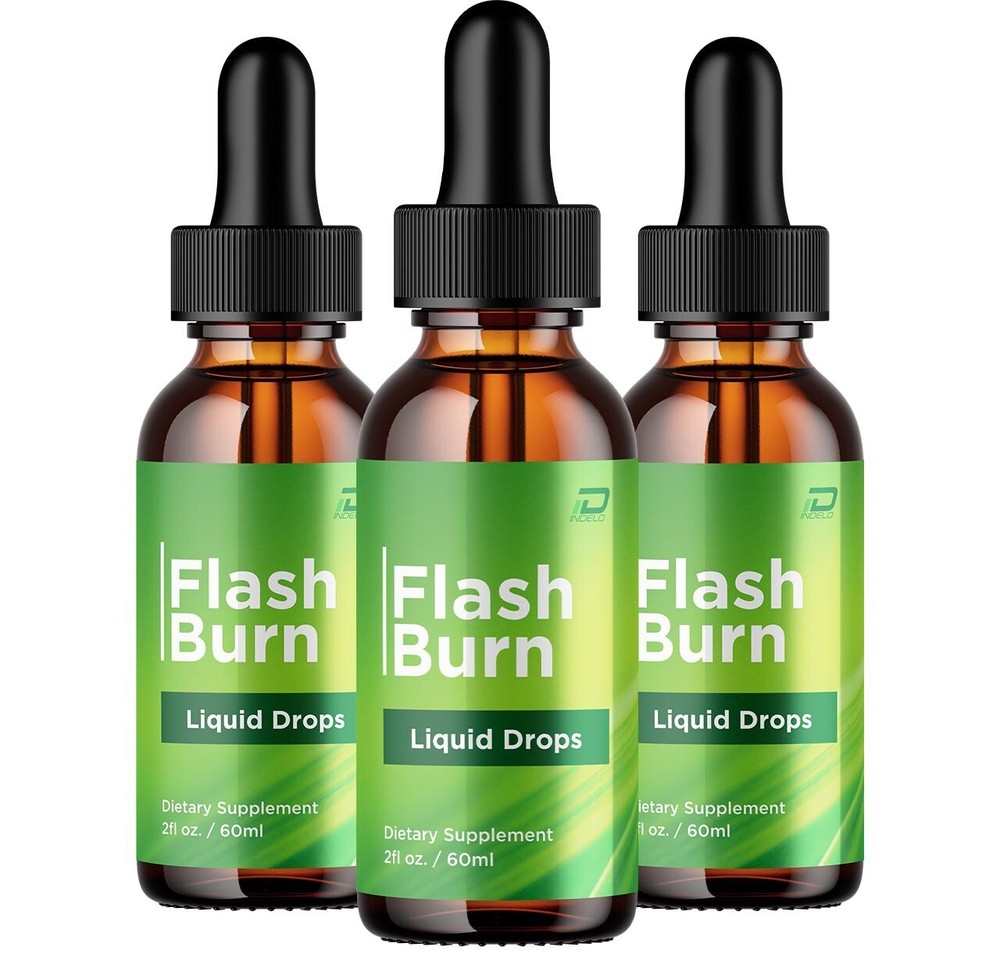 (3 Pack) Flash Burn Drops Healthy Formula - FlashBurn Liquid All Natural Healthy