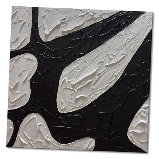 Black and White Abstract Canvas Wall Art 24